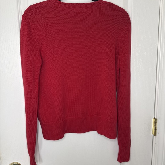 Vineyard Vines Red Small Preppy Classic Crew Neck Sweater - Picture 4 of 8